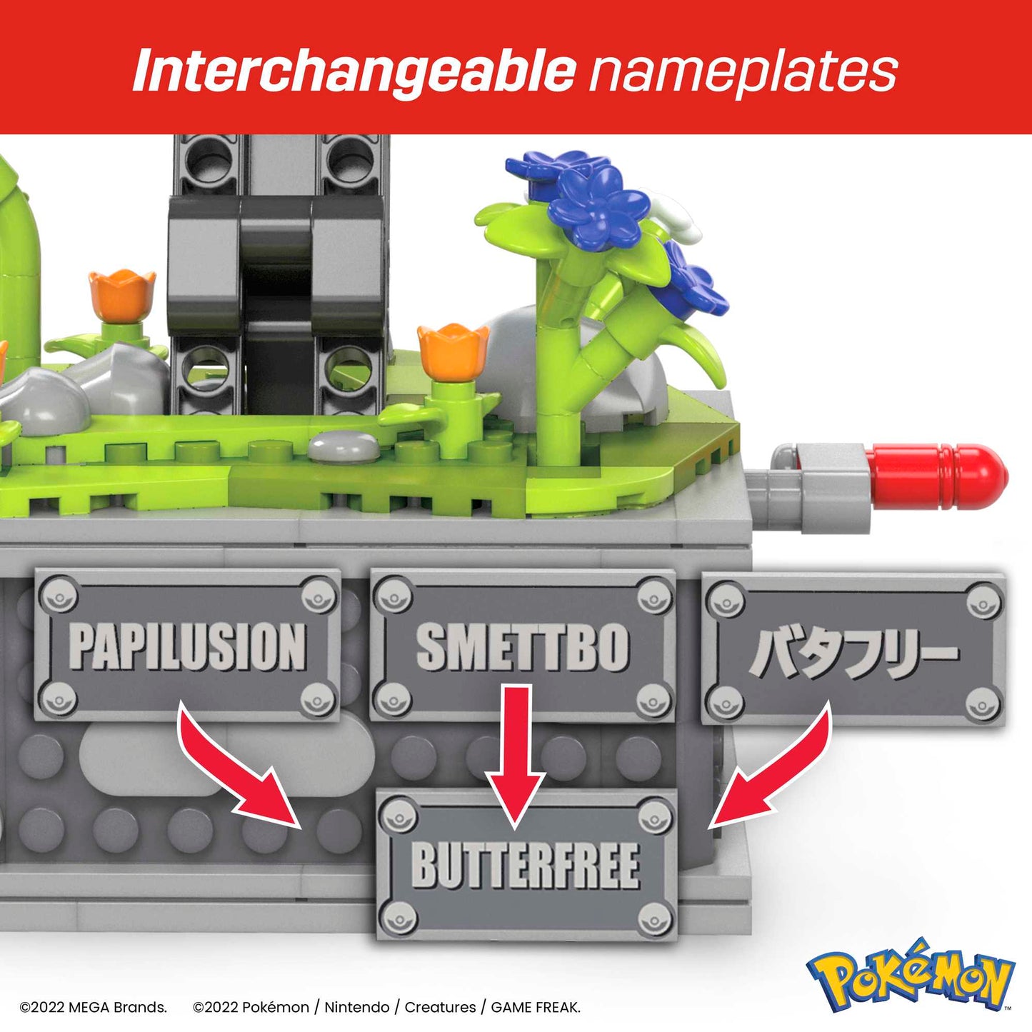 MEGA Pokémon Motion Butterfree With Motion Brick Building Set For Collectors (605 Pcs)